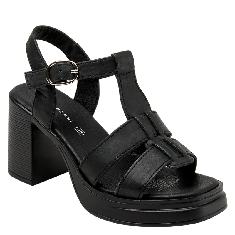 BRUNO ROSSI - Sandalia Casual Mujer Negro Bruno Rossi