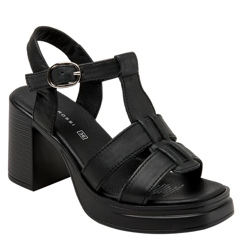 BRUNO ROSSI - Sandalia Casual Mujer Negro Bruno Rossi