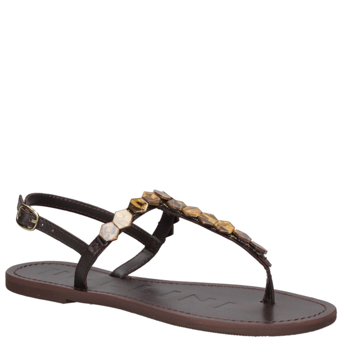 POLLINI - Sandalia Casual Mujer Marrón Pollini