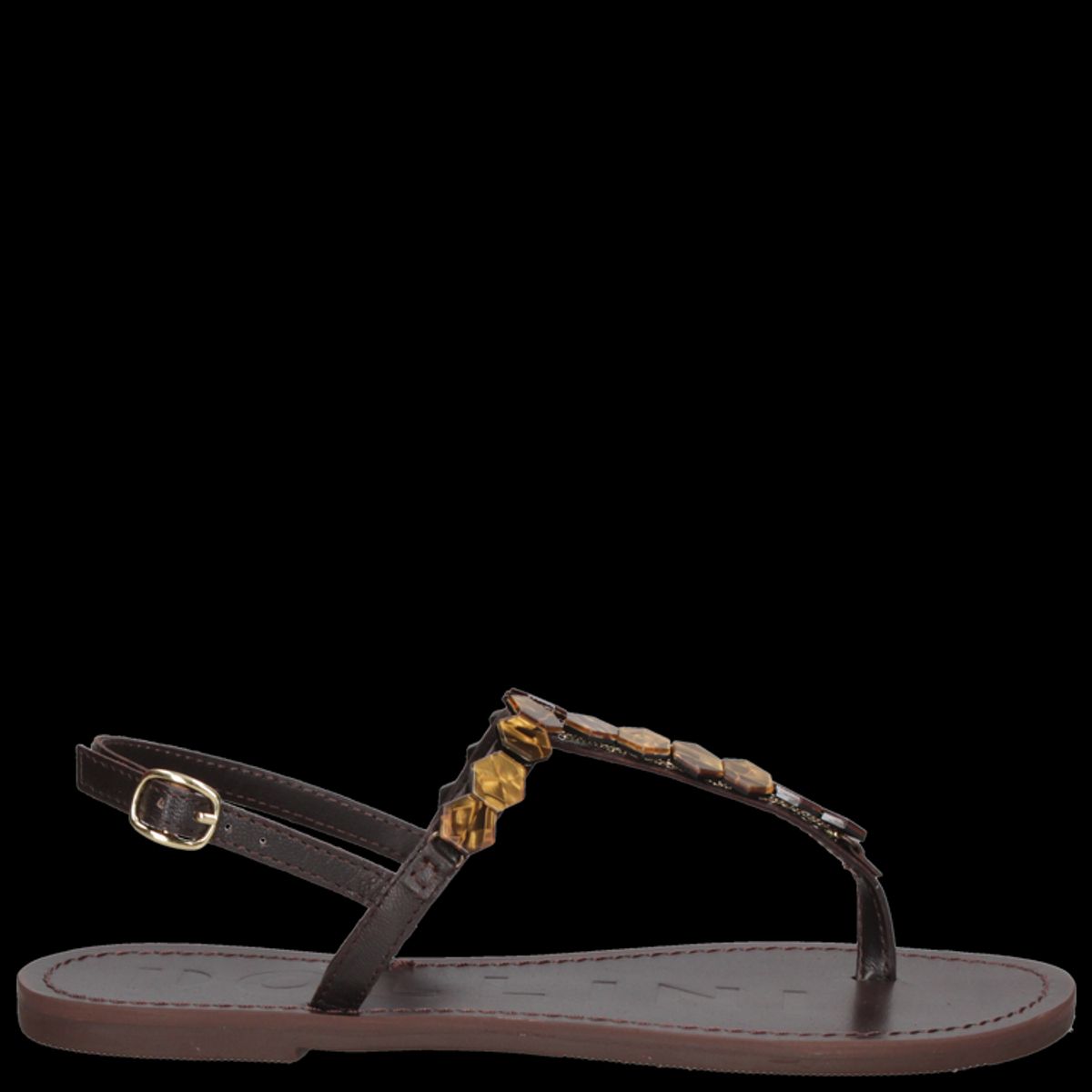 POLLINI - Sandalia Casual Mujer Marrón Pollini