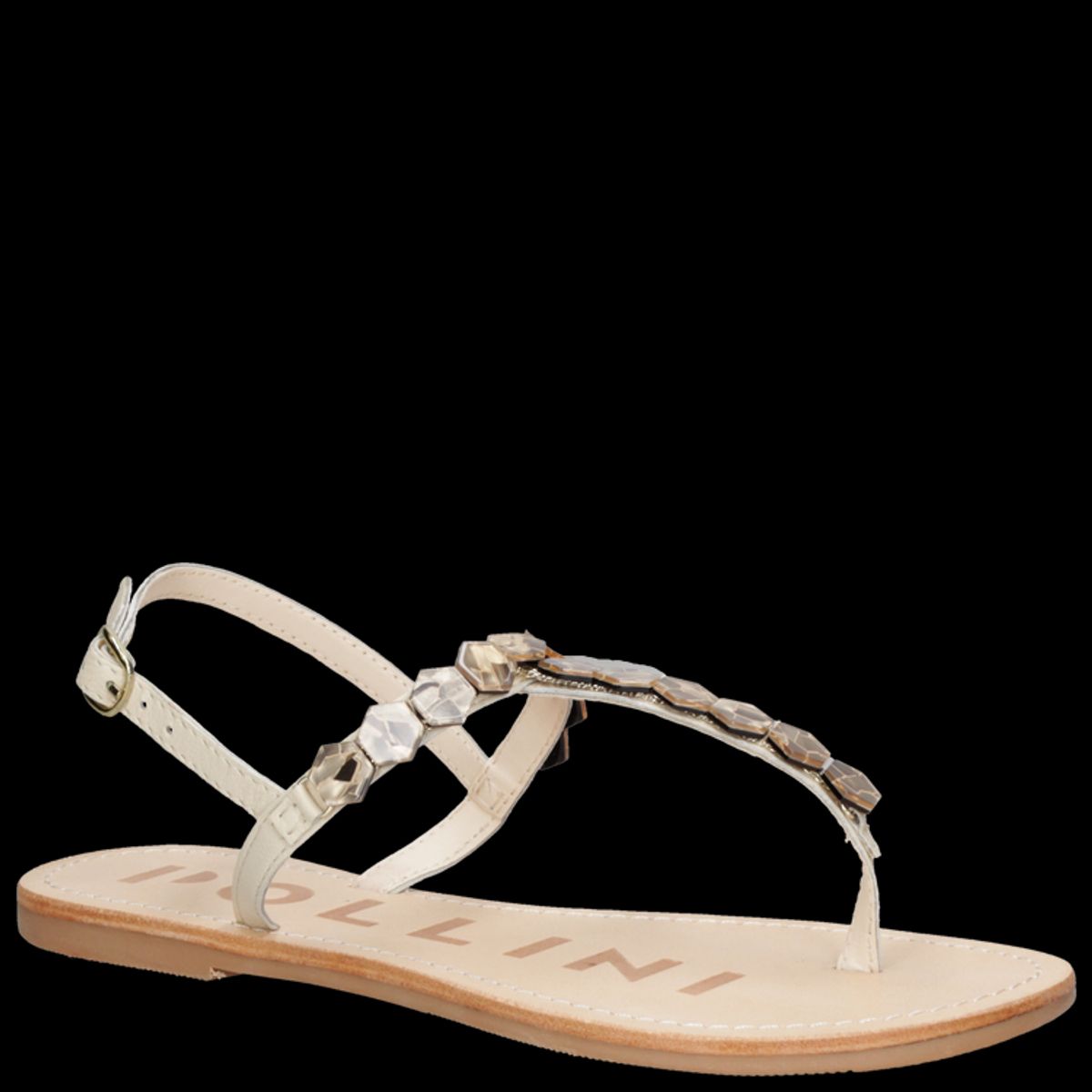 POLLINI - Sandalia Casual Mujer Beige Pollini