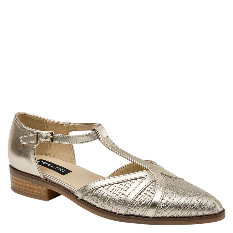 POLLINI - Zapato Casual Mujer Dorado Pollini