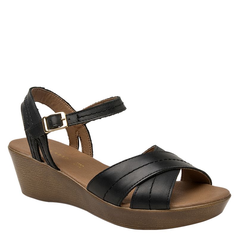 BRUNO ROSSI - Sandalia Casual Mujer Negro Bruno Rossi