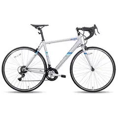 HILAND - Bicicleta Ruta Aro 28 Gris + Funda gratis