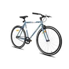 HILAND - Bicicleta Fixie Aro 28 celeste + funda gratis