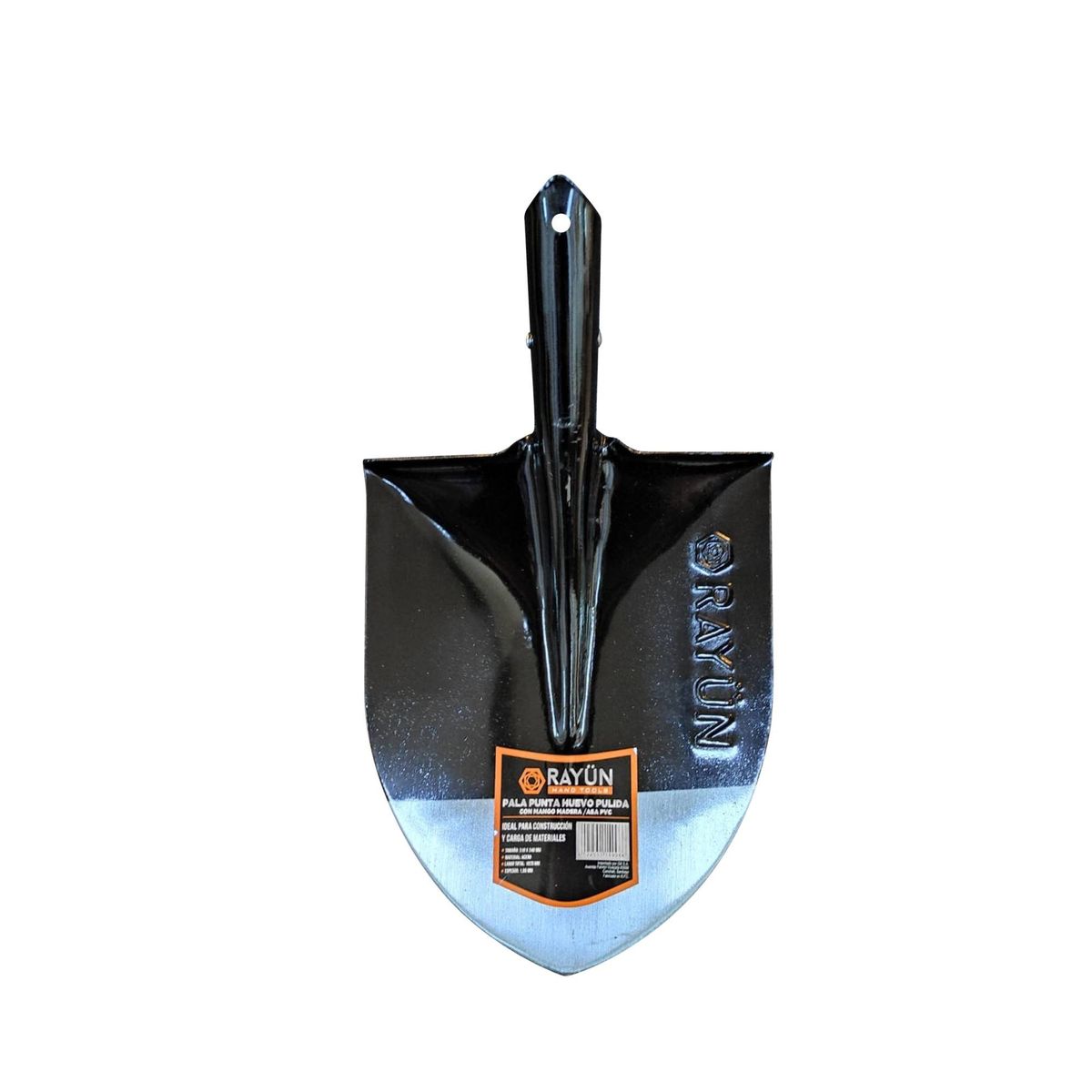 RAYUN - PALA PUNTA HUEVO NEGRA PULIDA SMANGO RAYUN