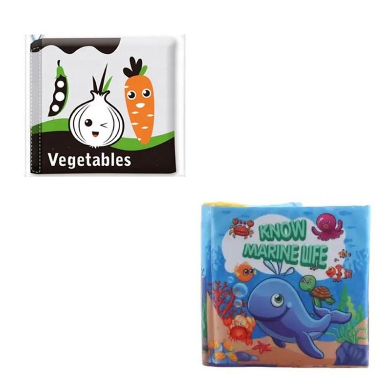 KIVARA - Pack 2 Libro Sensorial Interactivo Alto Contraste Diseño F