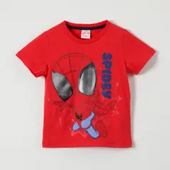 MARVEL - Polera Manga Corta Niño Spidey Rojo