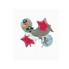 GENERICO - Set de Globos Tiburón 98x63cm Gris