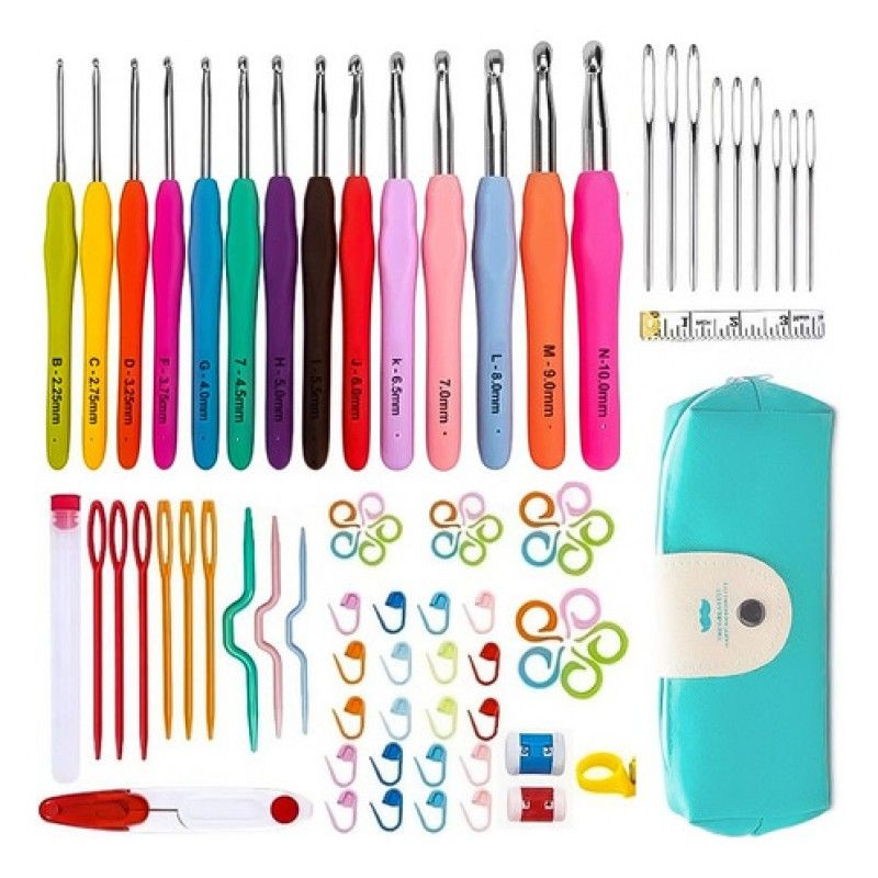 GENERICO - Kit Completo De Crochet Y Accesorios 79 Piezas
