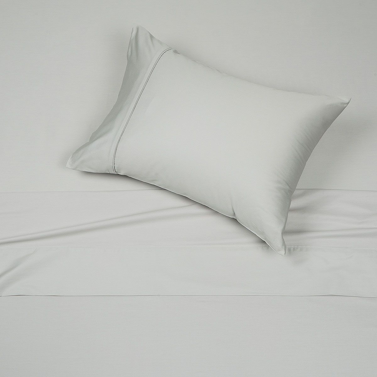 ROSEN - Sábana Rosen 300 Hilos Algodón Lisa Cristal 1,5 Plazas