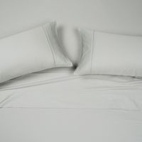 Sábana 300 Hilos Algodón Lisa Cristal Súper King