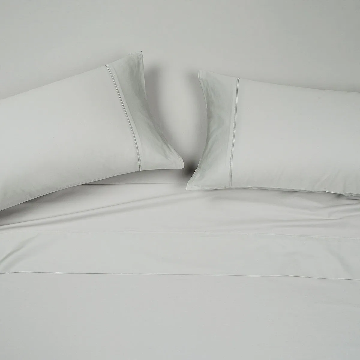 ROSEN - Sábana Rosen 300 Hilos Algodón Lisa Cristal 2 Plazas