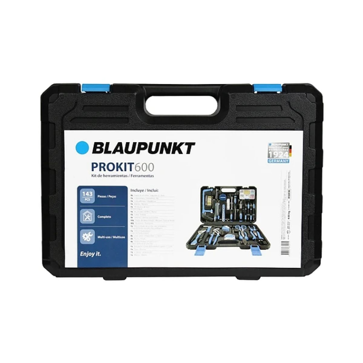 BLAUPUNKT - Juego Set Herramientas Manuales Blaupunkt 143pcs Prokit600