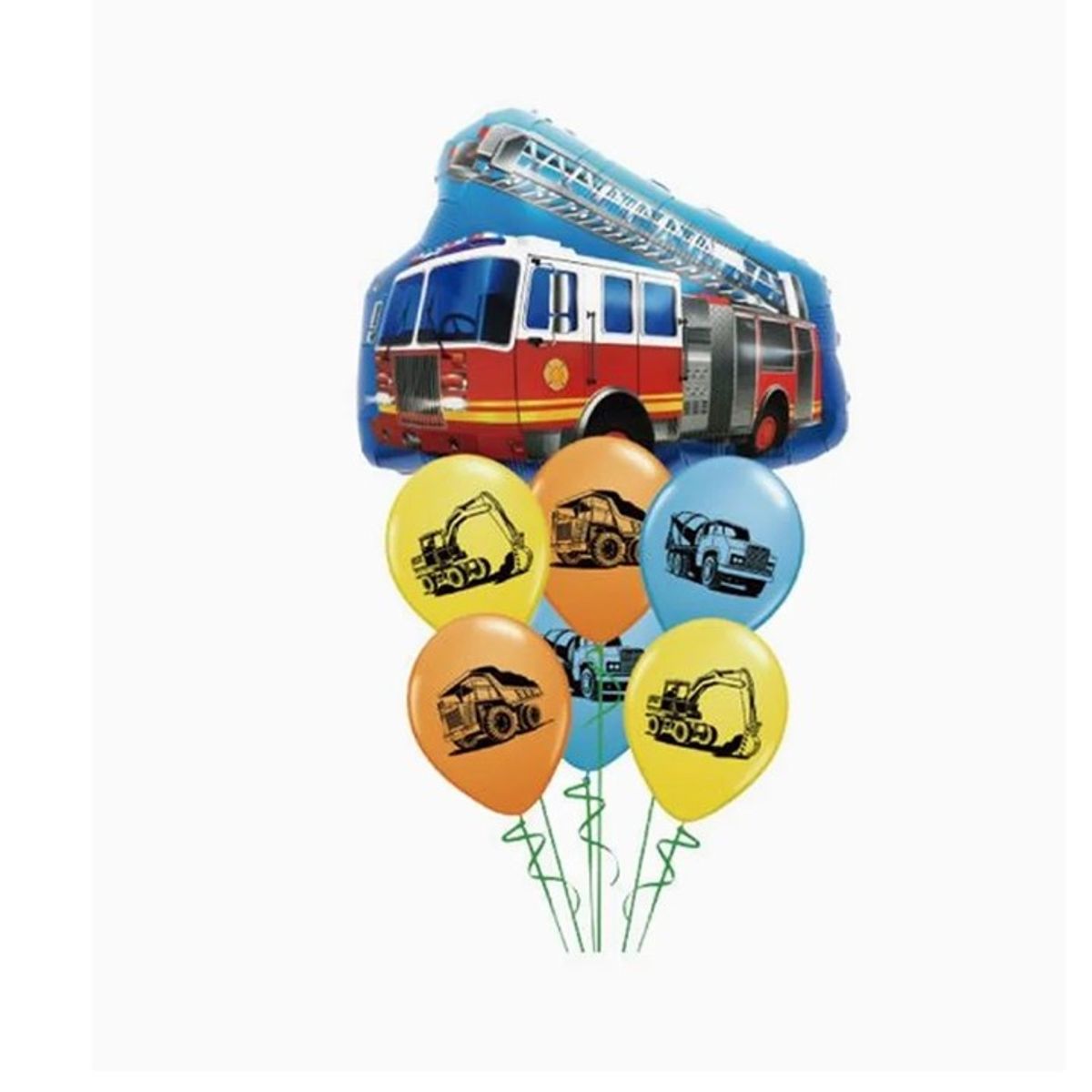 GENERICO - Set de Globos Carro Bomberos 60x70cm