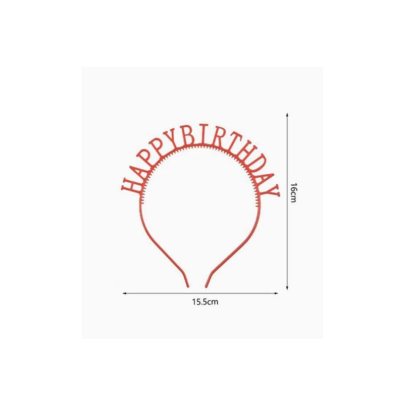GENERICO - Horquilla Happy Birthday Rosa 155x16cm
