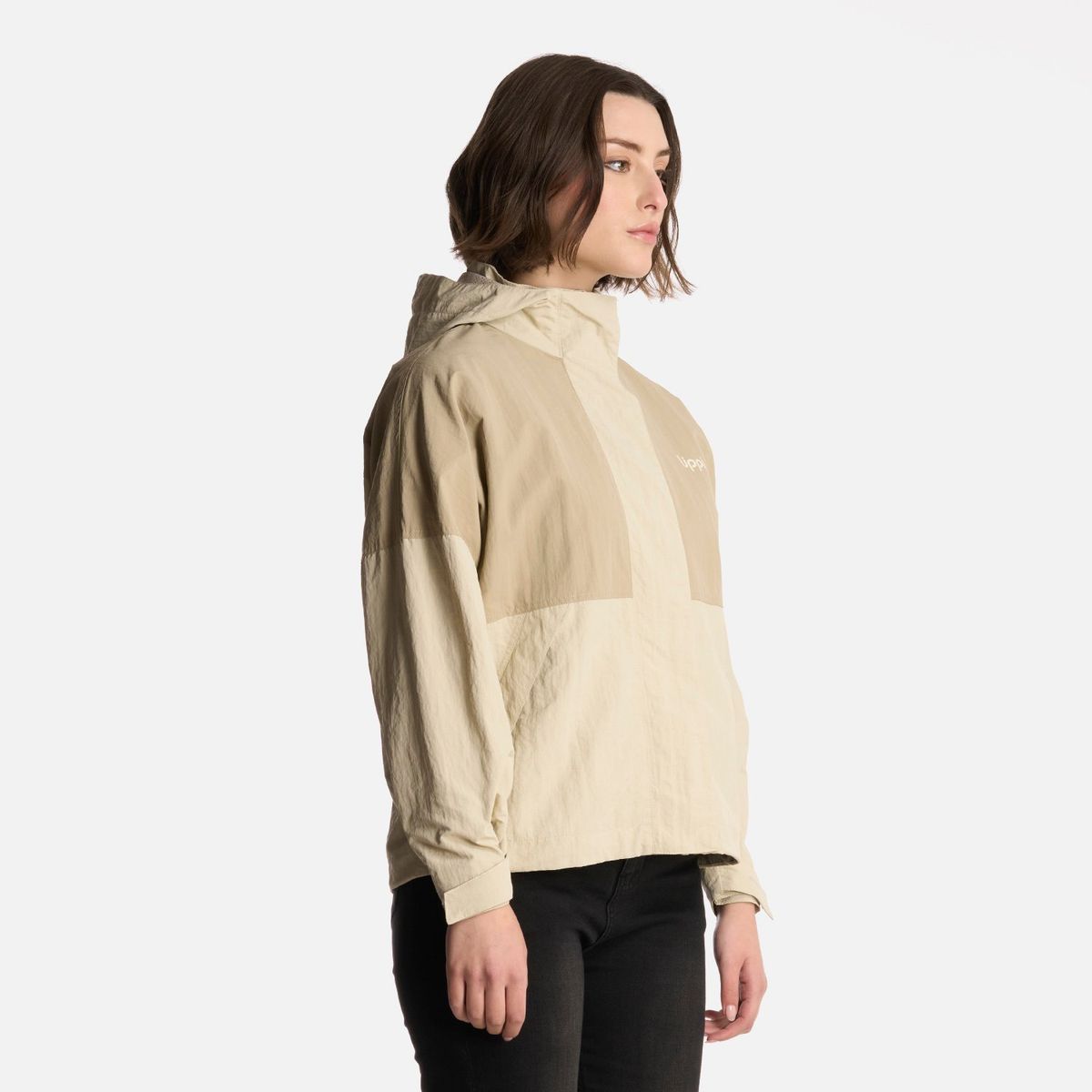 LIPPI - Chaqueta Mujer CityMe WindBreaker Hoody Jacket Taupe Lippi