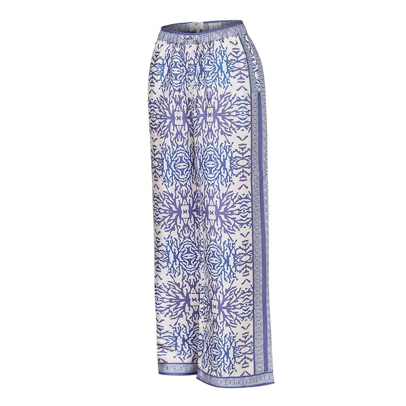 ROCKFORD - Pantalón Rayón Morado Paloma Mujer ROCKFORD