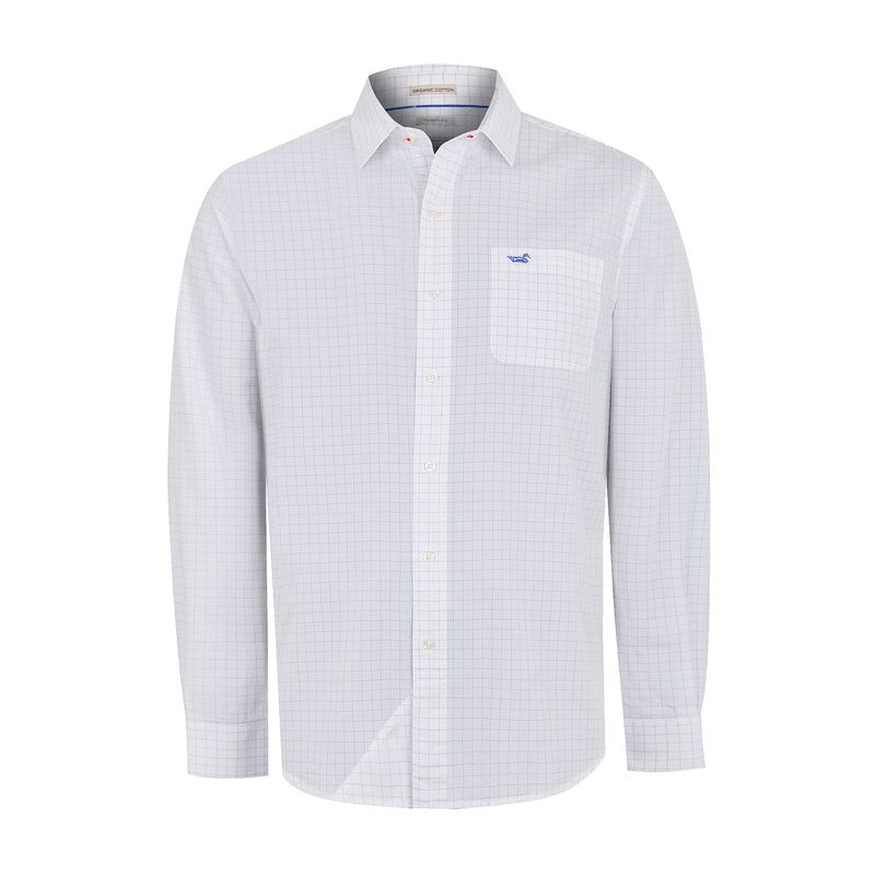ROCKFORD - Camisa Algodón Orgánico Lighter Azul Hombre ROCKFORD