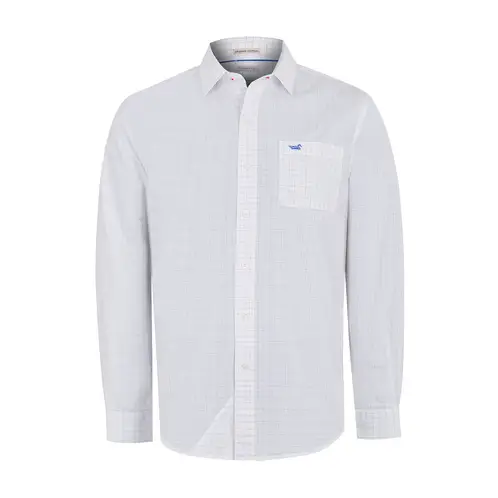 ROCKFORD - Camisa Algodón Orgánico Lighter Azul Hombre