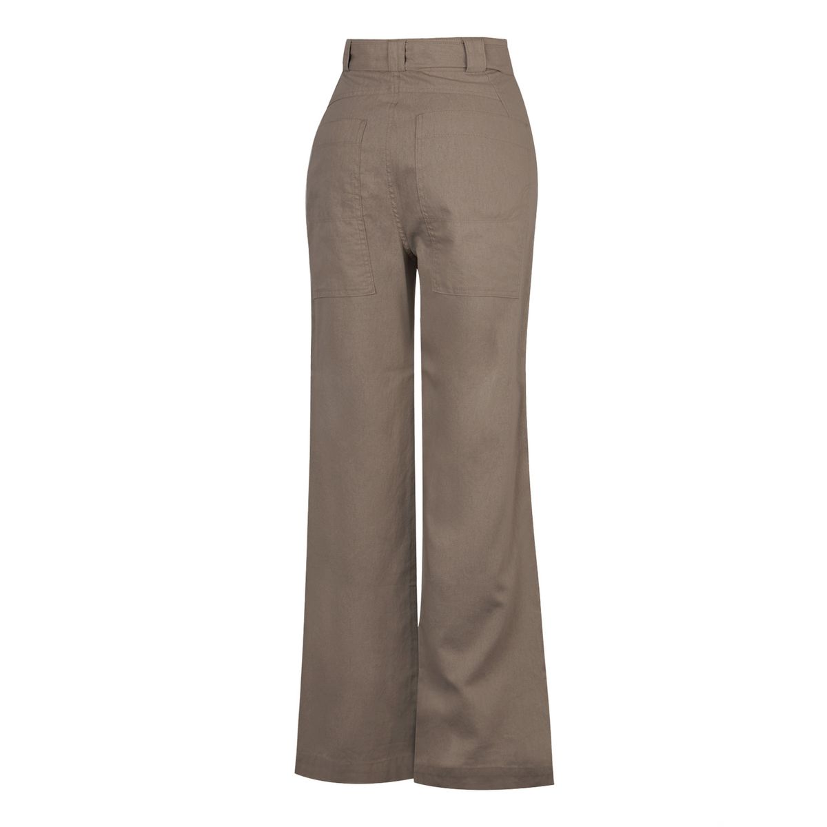 ROCKFORD - Pantalón Algodón Orgánico Café Flip Mujer ROCKFORD