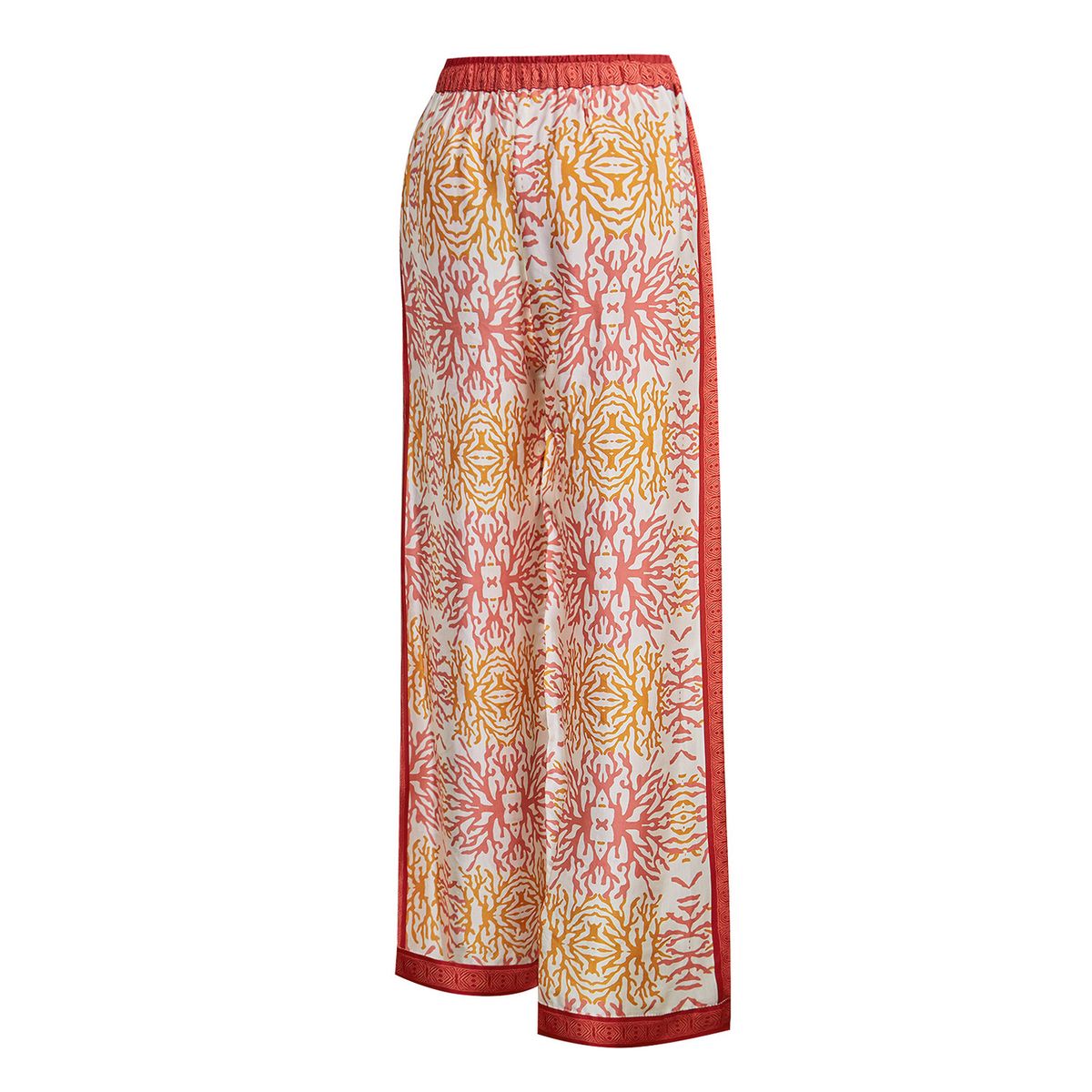 ROCKFORD - Pantalón Rayón Naranja Paloma Mujer ROCKFORD