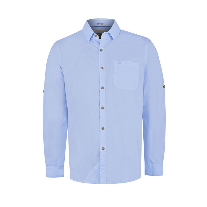 ROCKFORD - Camisa Algodón Orgánico Celeste Galiton Hombre ROCKFORD