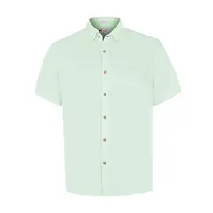 ROCKFORD - Camisa Lino Orgánico Verde Linenjer Hombre