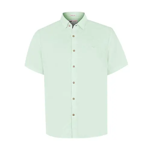 ROCKFORD - Camisa Lino Orgánico Verde Linenjer Hombre