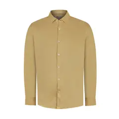 ROCKFORD - Camisa Lino Orgánico Café Linenpro Hombre ROCKFORD_.