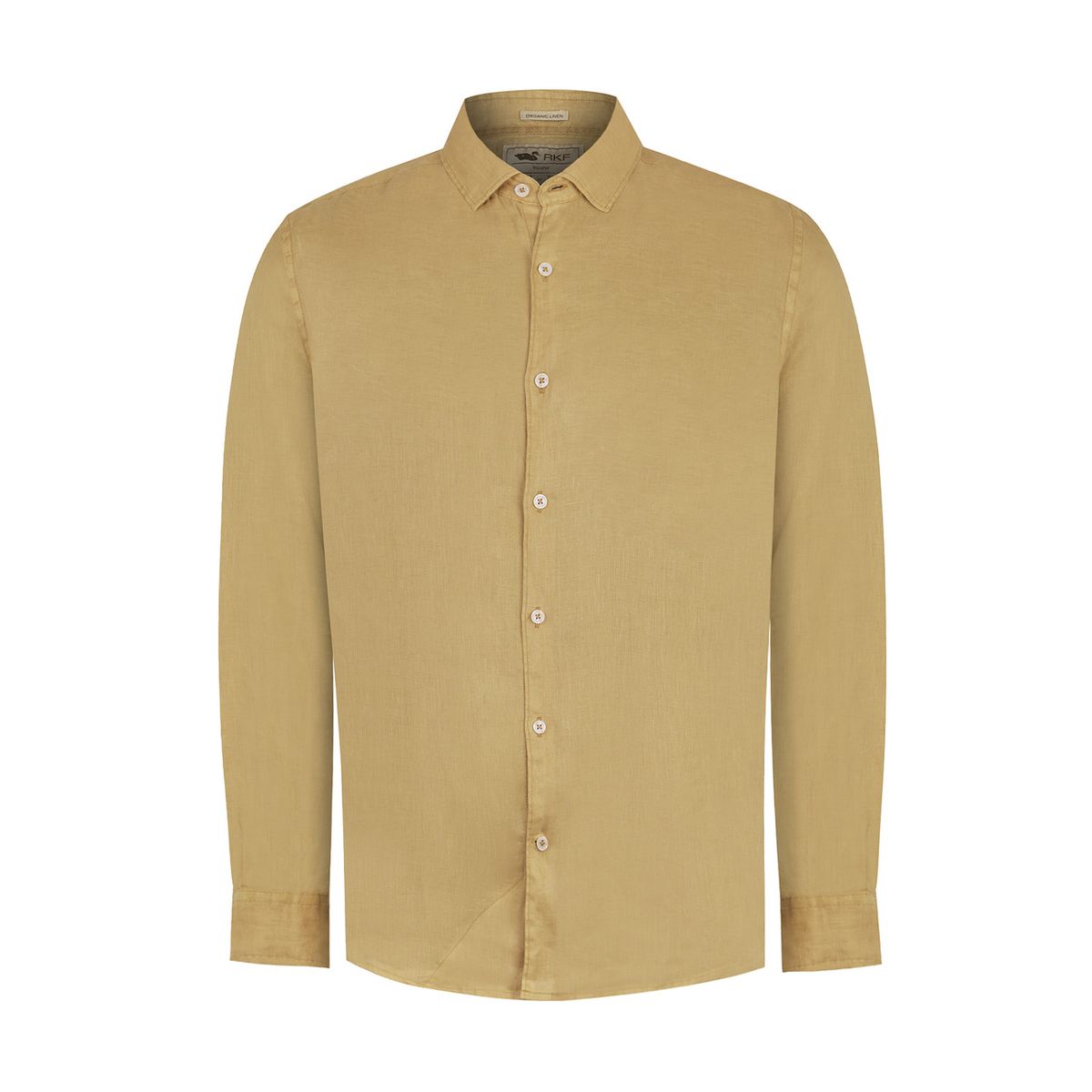 ROCKFORD - Camisa Lino Orgánico Café Linenpro Hombre ROCKFORD