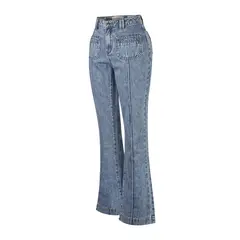 ROCKFORD - Jeans Algodón Orgánico Azul Thau Mujer