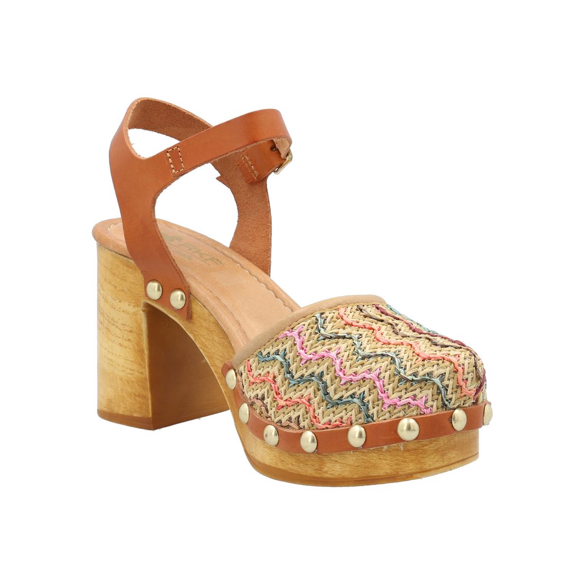 ROCKFORD - Sueco Cuero Mujer Azafran Multicolor ROCKFORD