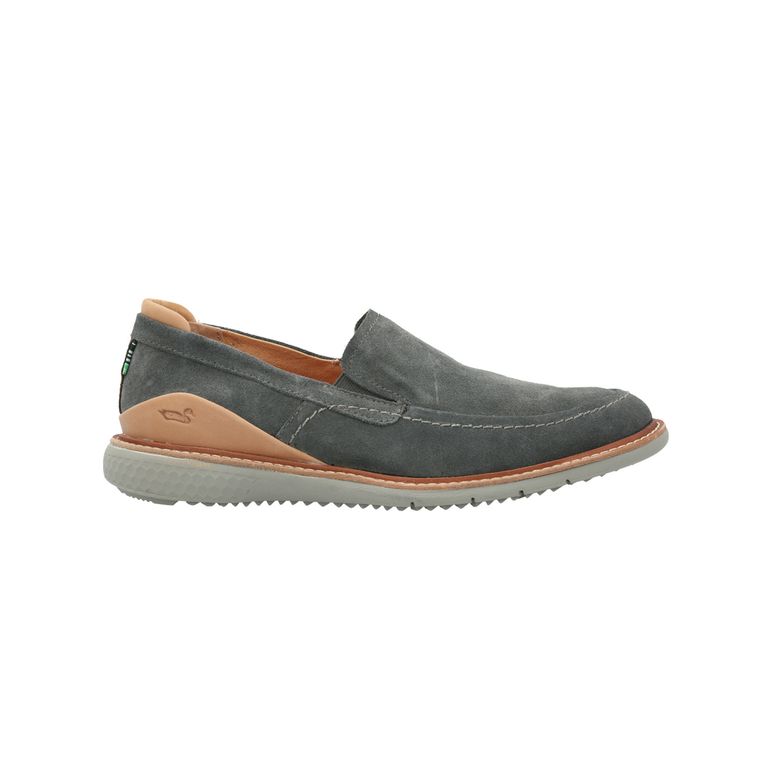 Mocasín Cuero Hombre Marke Gris
