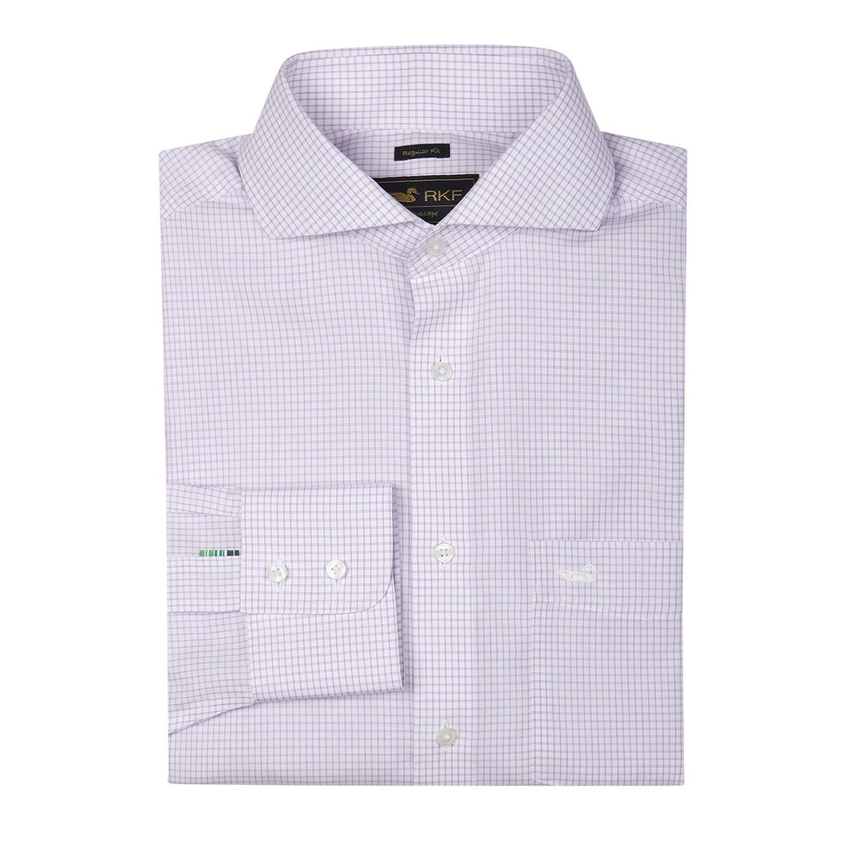 ROCKFORD - Camisa Lila Cuello Italiano WF Hombre ROCKFORD