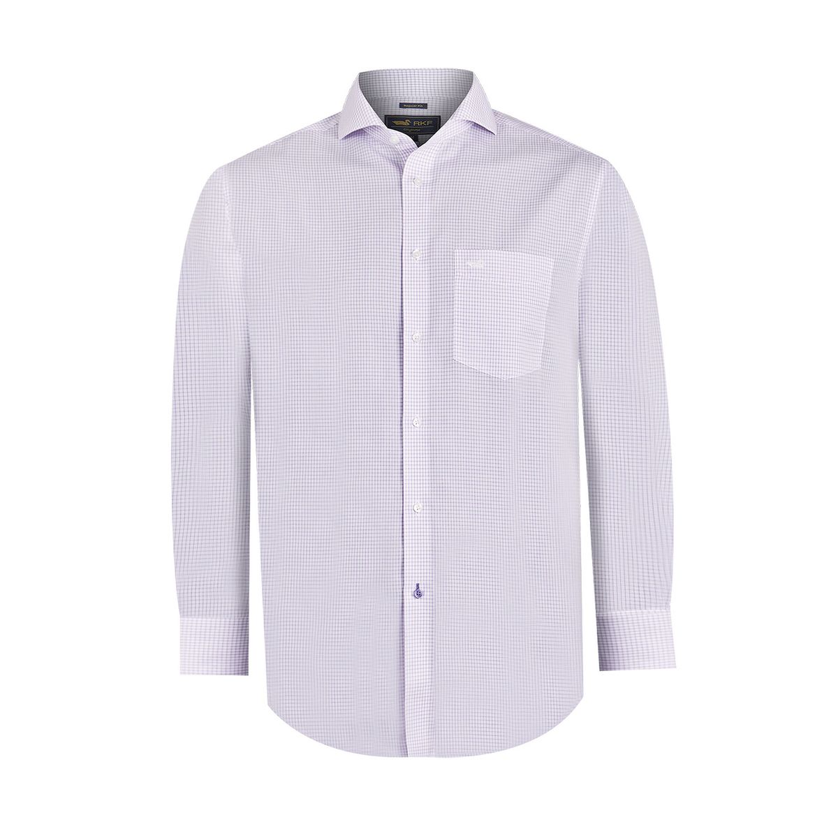 ROCKFORD - Camisa Lila Cuello Italiano WF Hombre ROCKFORD