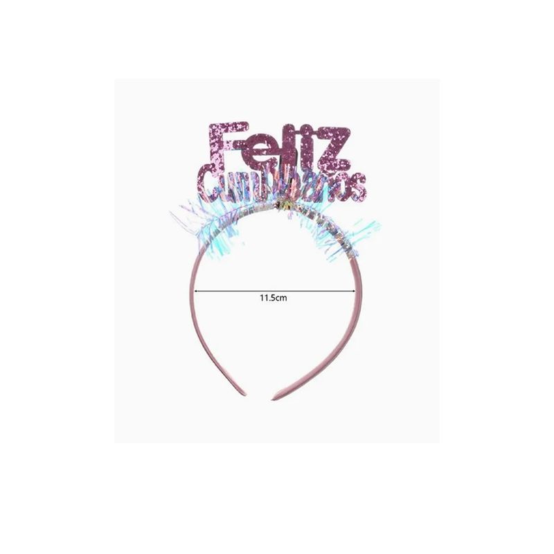 GENERICO - Cintillo Feliz Cumpleaños Morado 115cm