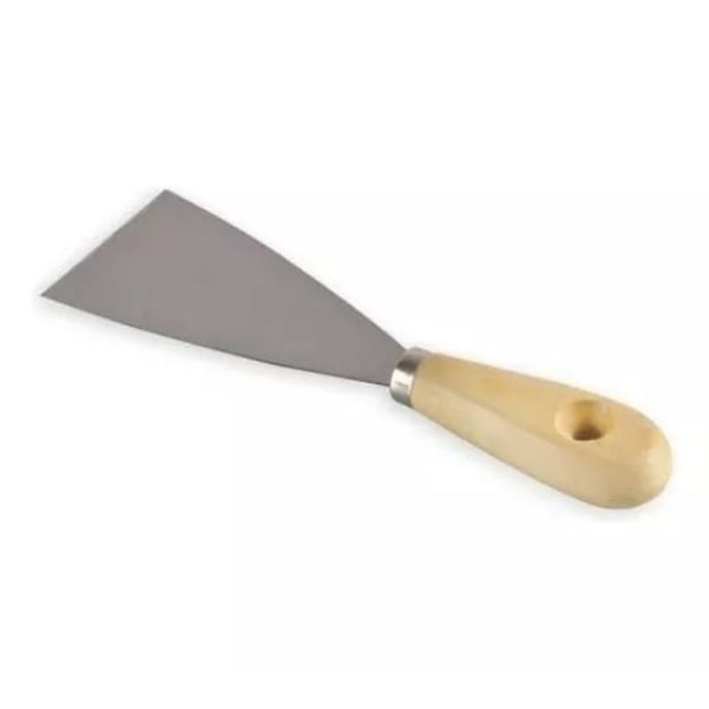 GENERICO - Espátula Recta Pulgadas Mango Madera 120mm