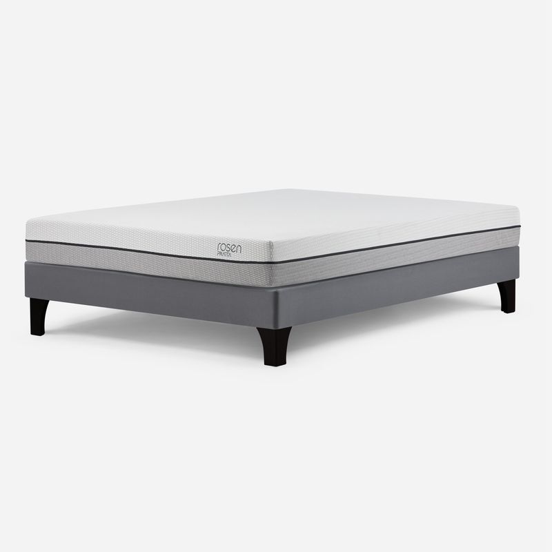 ROSEN - Cama Europea Pratta 2 Plazas Pata Madera Base N. 150x200 cm