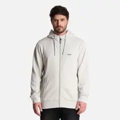 LIPPI - Polerón Hombre Ulmo Full Zip Hoody Sweatshirt Gris Melange