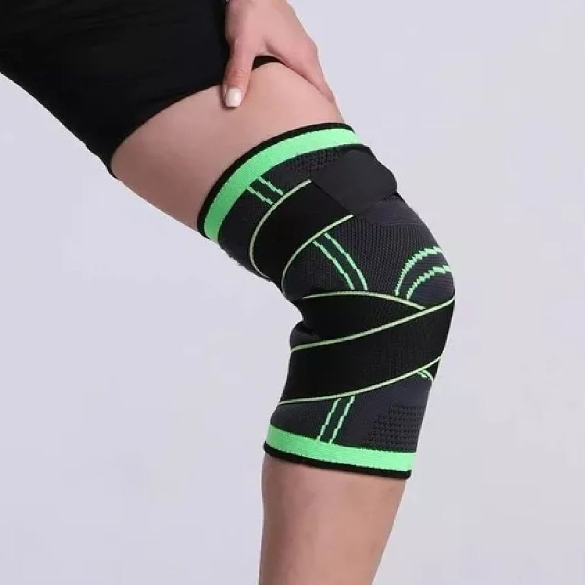 GENERICO - Rodillera Con Velcro Ajustable Elástica Compresion Unidad