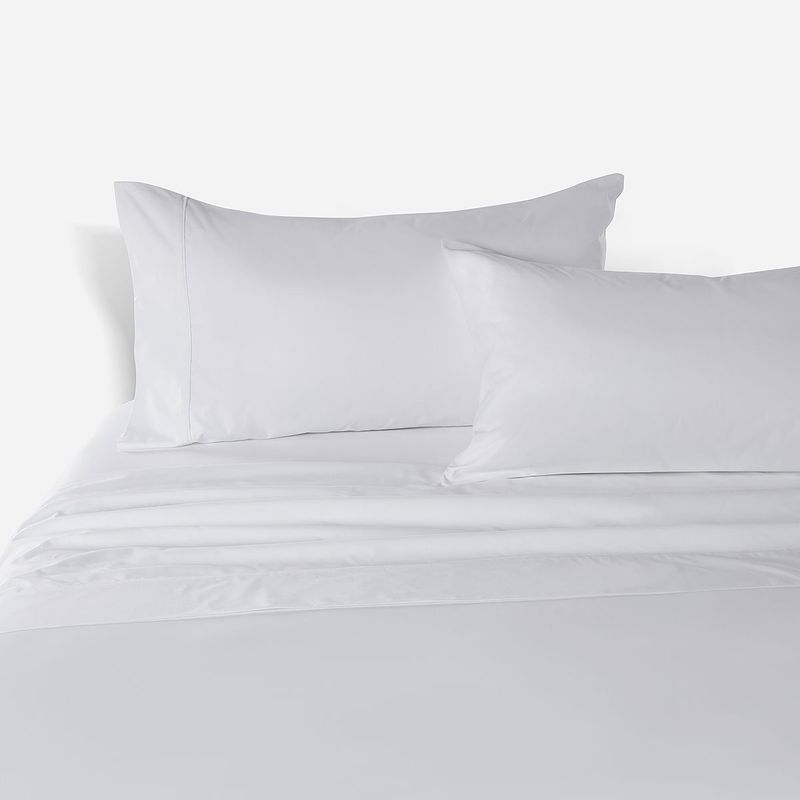 ROSEN - Sábana Rosen 800 Hilos Algodón Lisa Blanco Super King