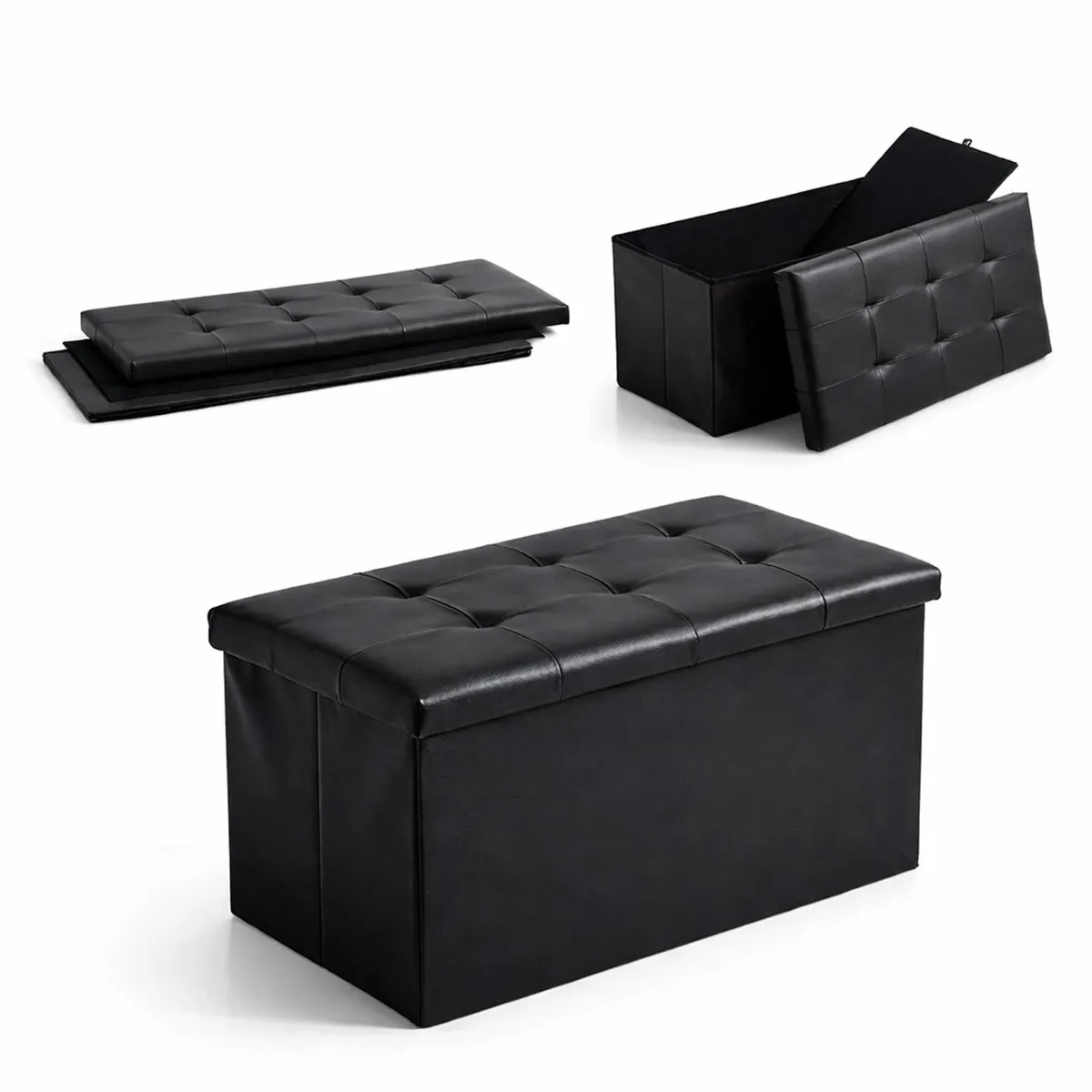 GENERICO - Banqueta Baul Puff Baul Cafe 76x38 Organizador Puff Sillon