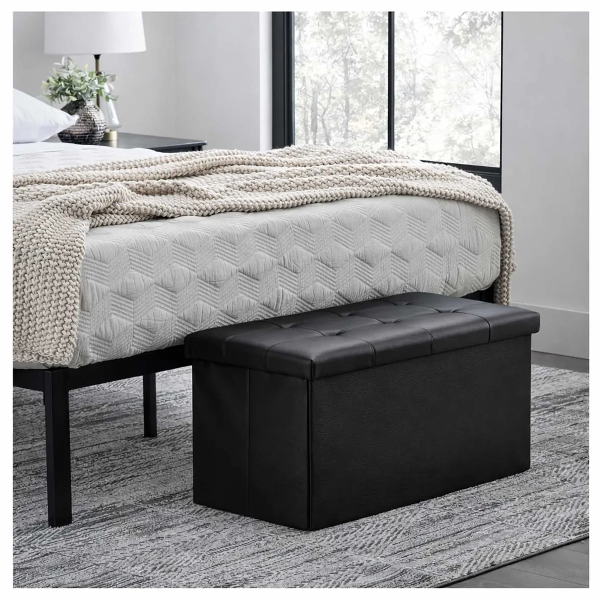 GENERICO - Banqueta Baul Puff Baul Cafe 76x38 Organizador Puff Sillon