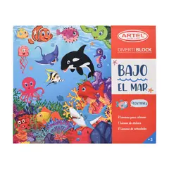 ARTEL - Block para Colorear Bajo el mar