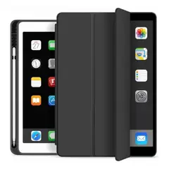 GENERICO - Funda Carcasa iPad 102 Con Espacio Para Lapiz Pencil - Negra