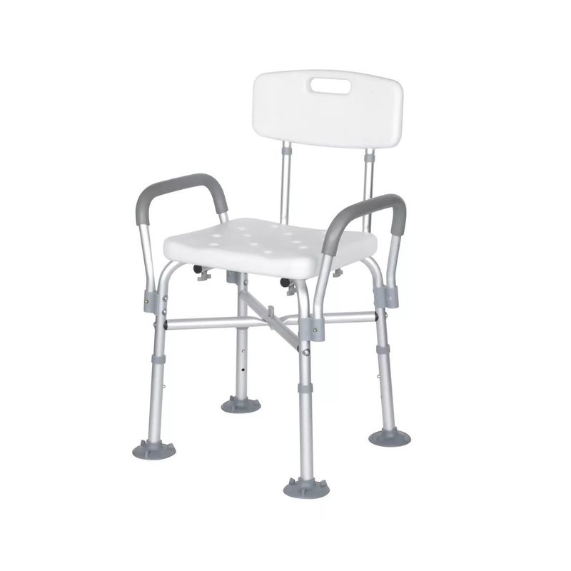 GENERICO - Silla De Ducha Bariatrica Con Base Reforzada Portatil Aluminio