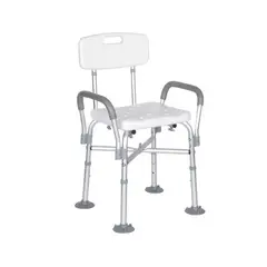 GENERICO - Silla De Ducha Aluminio Base Reforzada Bariatrica Portatil