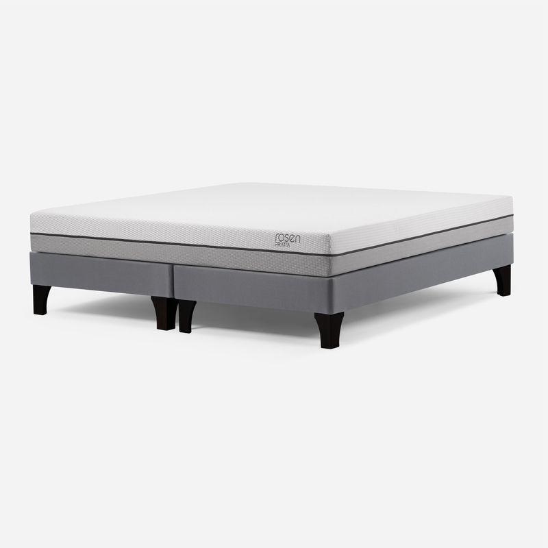 ROSEN - Cama Europea Pratta King Pata Madera 180 x 200 cm