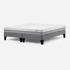 ROSEN - Cama Europea Pratta King Pata Madera 180 x 200 cm